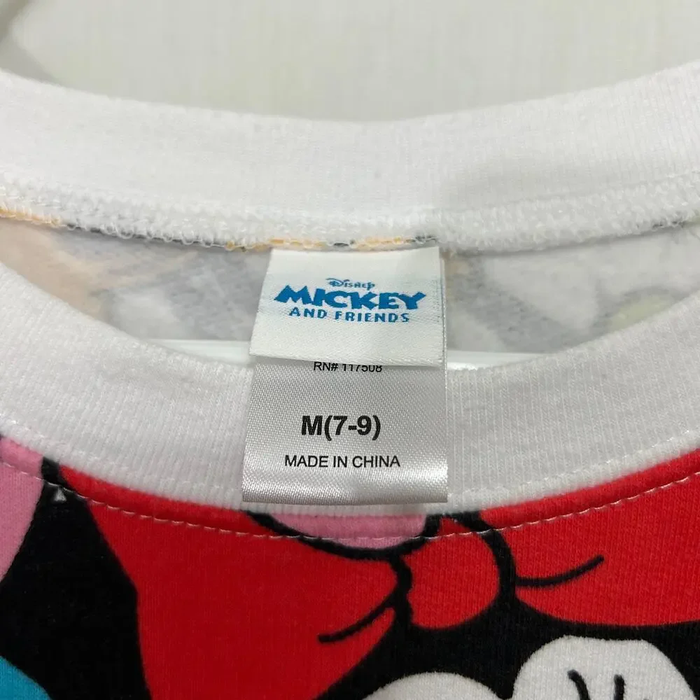 Disney Mickey and Friends All Over Print‎ Sweatshirt Juniors Size M (7-9)